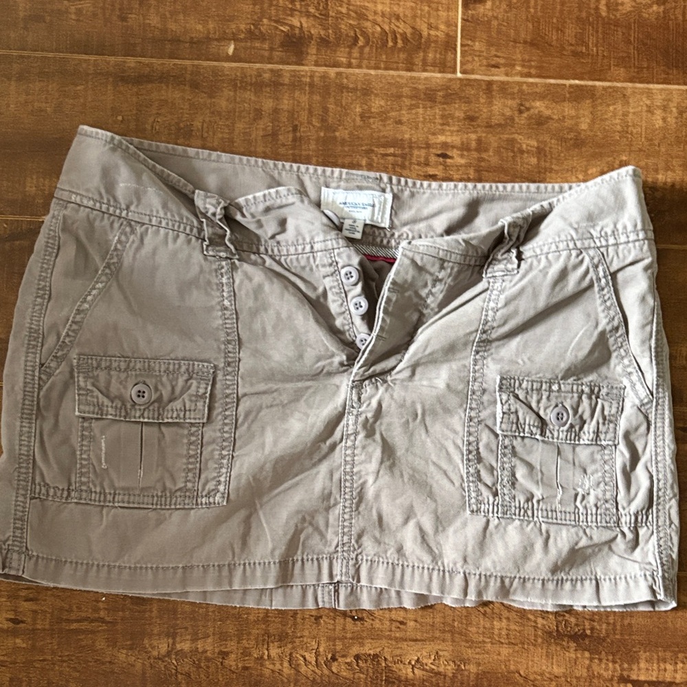 American Eagle Outfitters Gray Mini Skirt